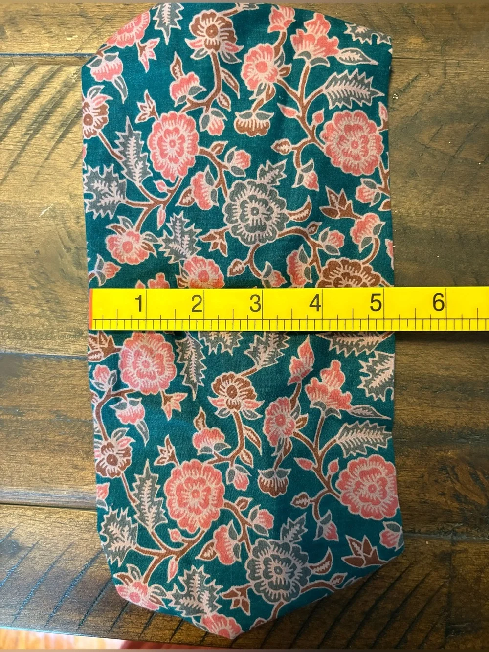 Handmade in France — Indian Printed Cotton Floral Wide Headband - Like New